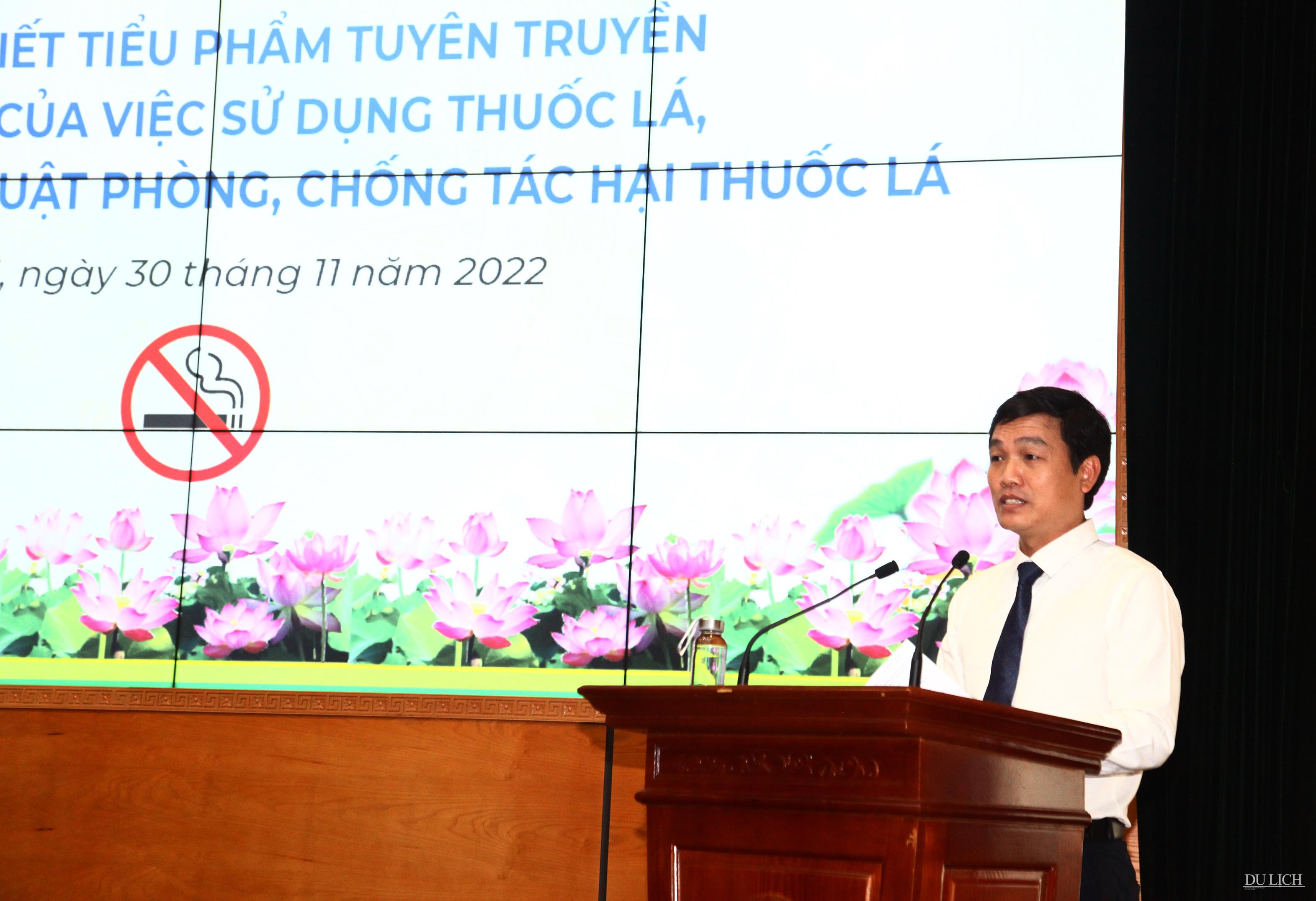  Vụ trưởng Vụ Pháp chế - Bộ VHTTDL Lê Thanh Liêm phát biểu